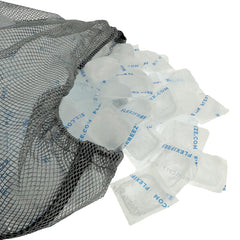 FlexiFreeze gros plan sur texture de glaçon garantissant refroidissement efficace