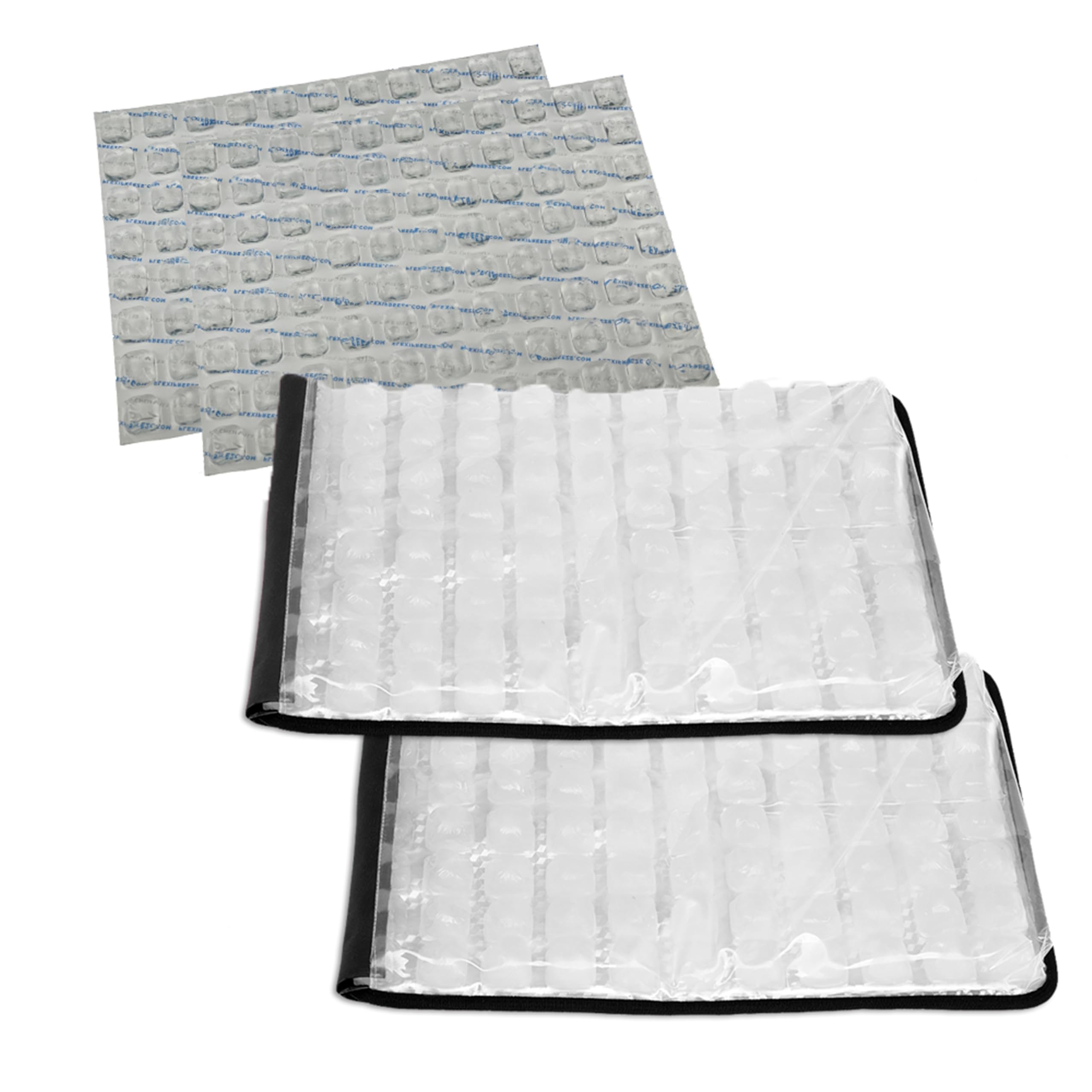 FlexiFreeze tapis face avant montrant design noir et rangement propre