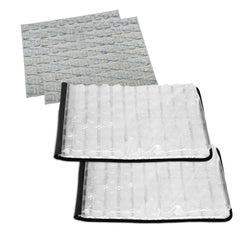 FlexiFreeze tapis face avant montrant design noir et rangement propre