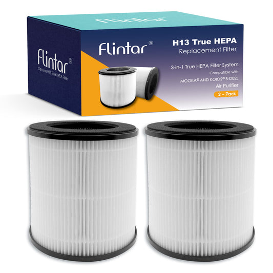 Flintar vue avant du filtre compatible montrant la forme et l'ajustement