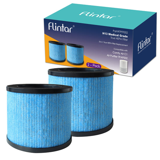 Flintar filtre TPAP002 vue avant de la boîte montrant compatibilité et bénéfice de remplacement facile
