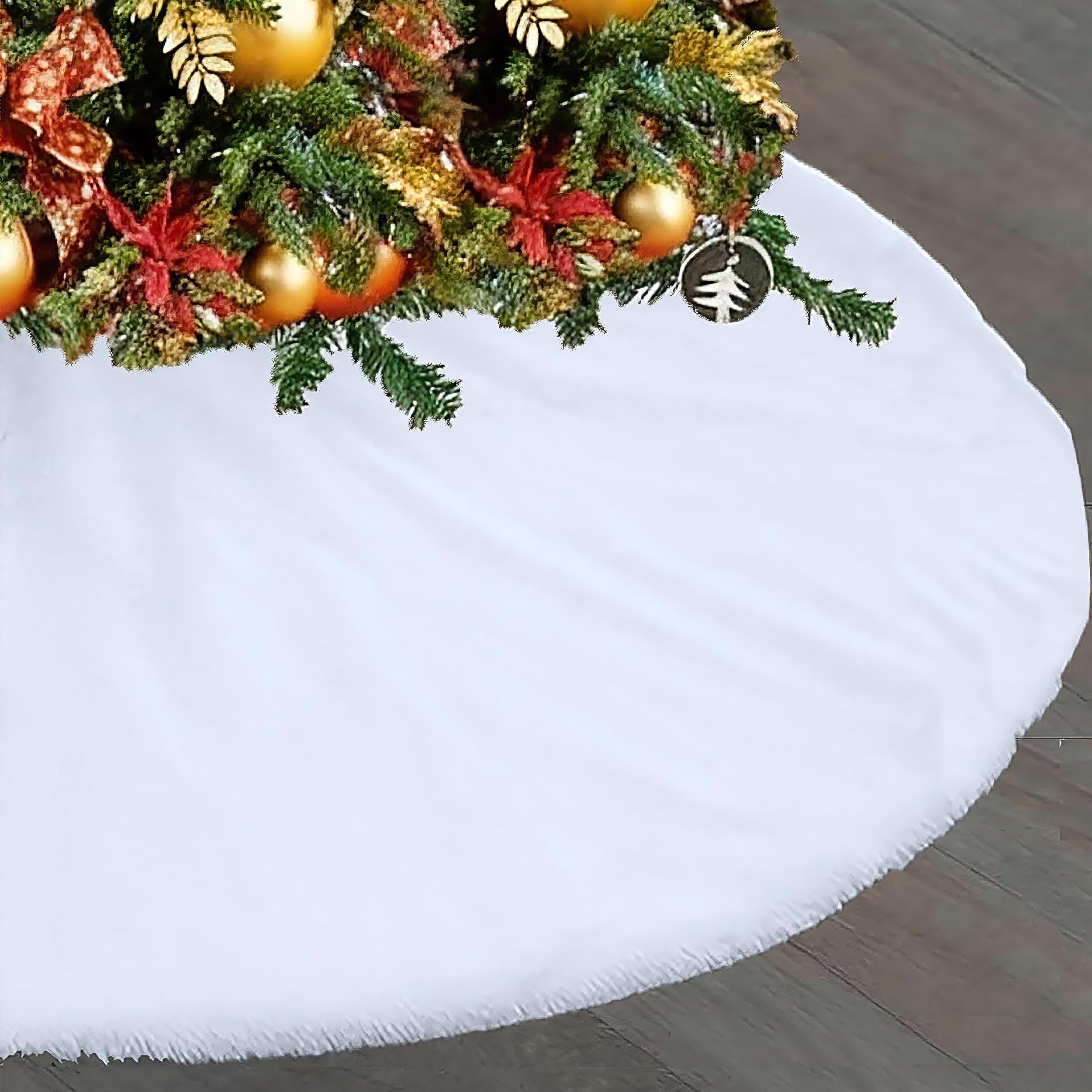 floenam jupe de sapin face avant blanche luxueuse et accueillante