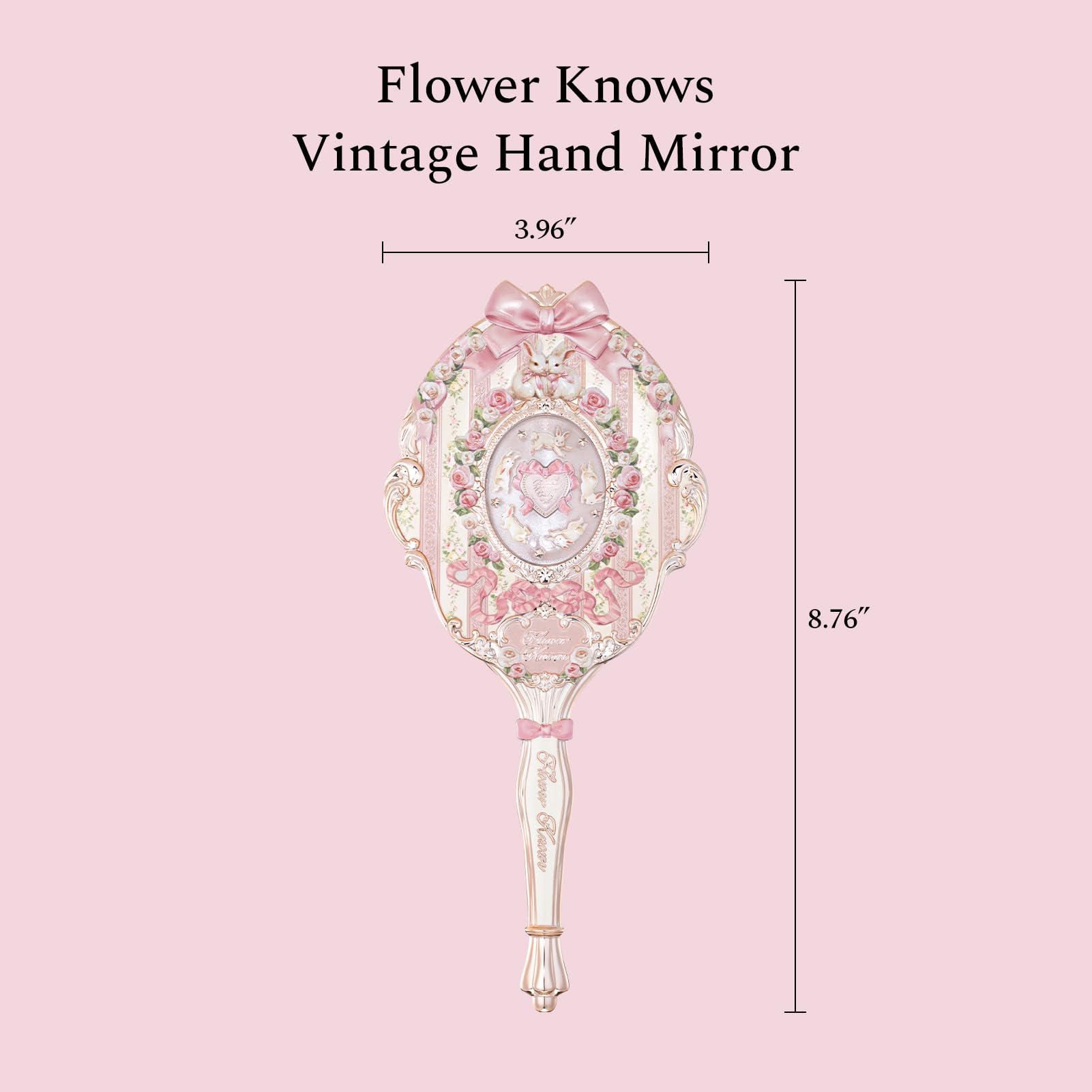 Flower Knows gros plan cadre sculpté lapins et fleurs charme