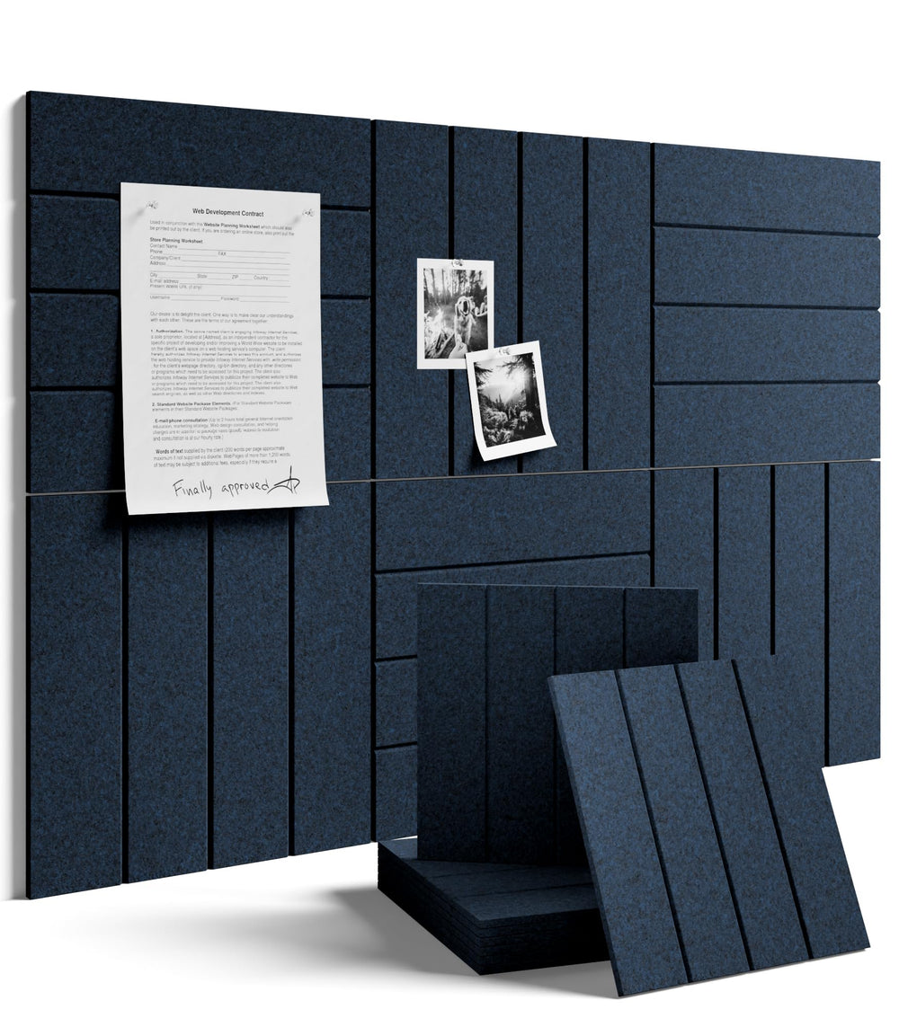 Fluxynara vue avant du panneau bleu carbone montrant surface épinglable