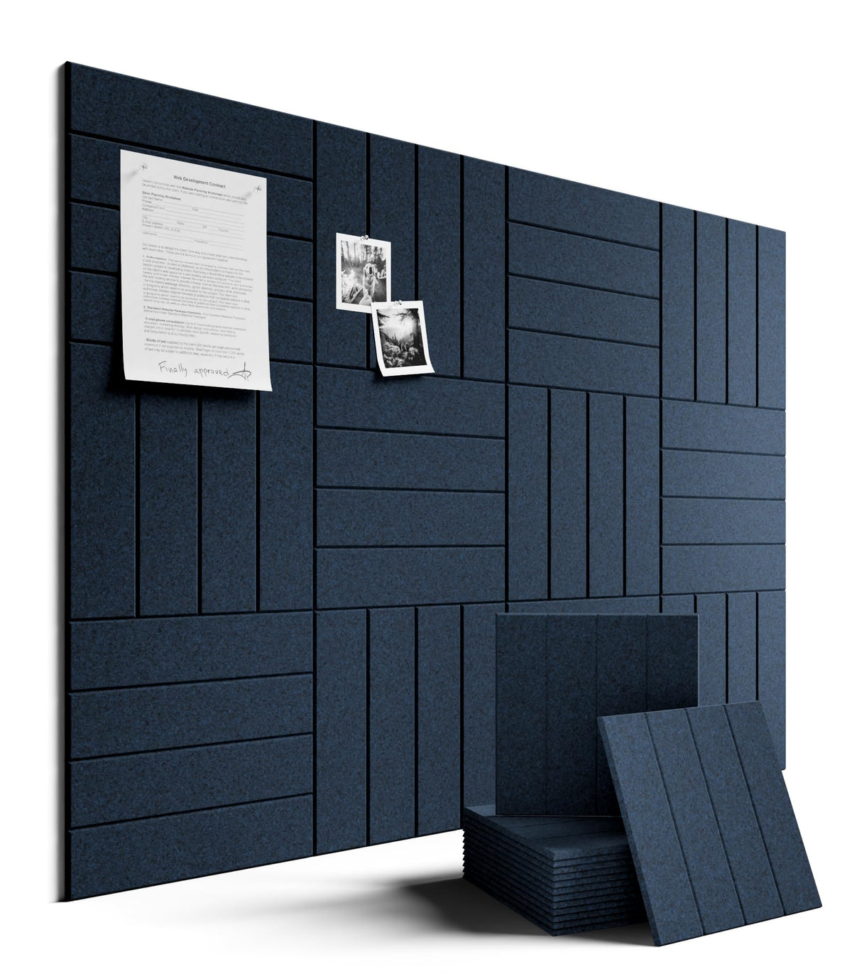 Fluxynara vue avant du panneau Persian Blue pour organisation murale