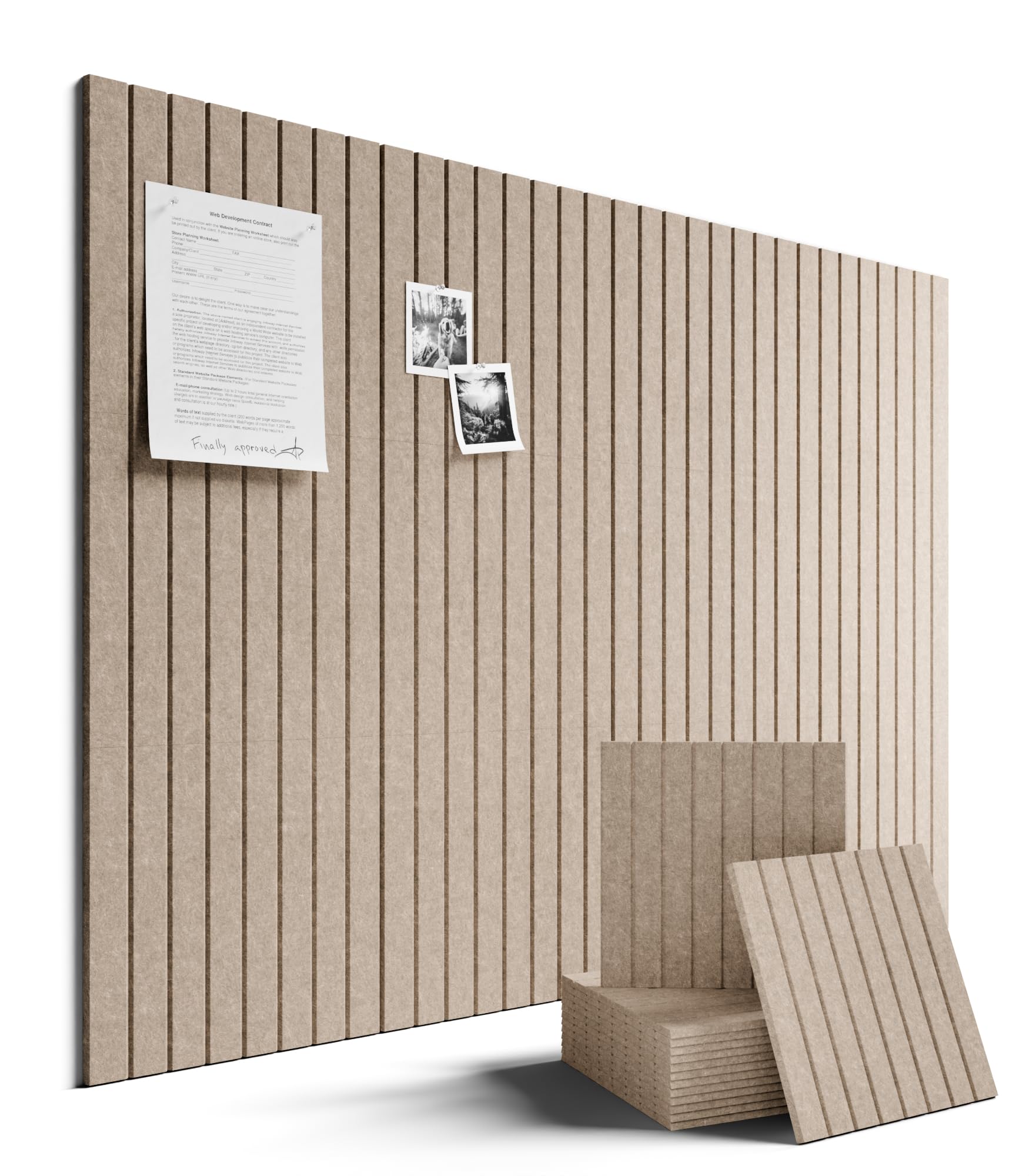 Fluxynara panneau face entière taupe montrant organisation et esthétique