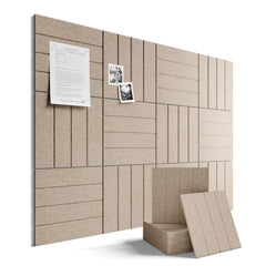 Fluxynara panneau feutre face taupe, grande surface d'affichage et design discret