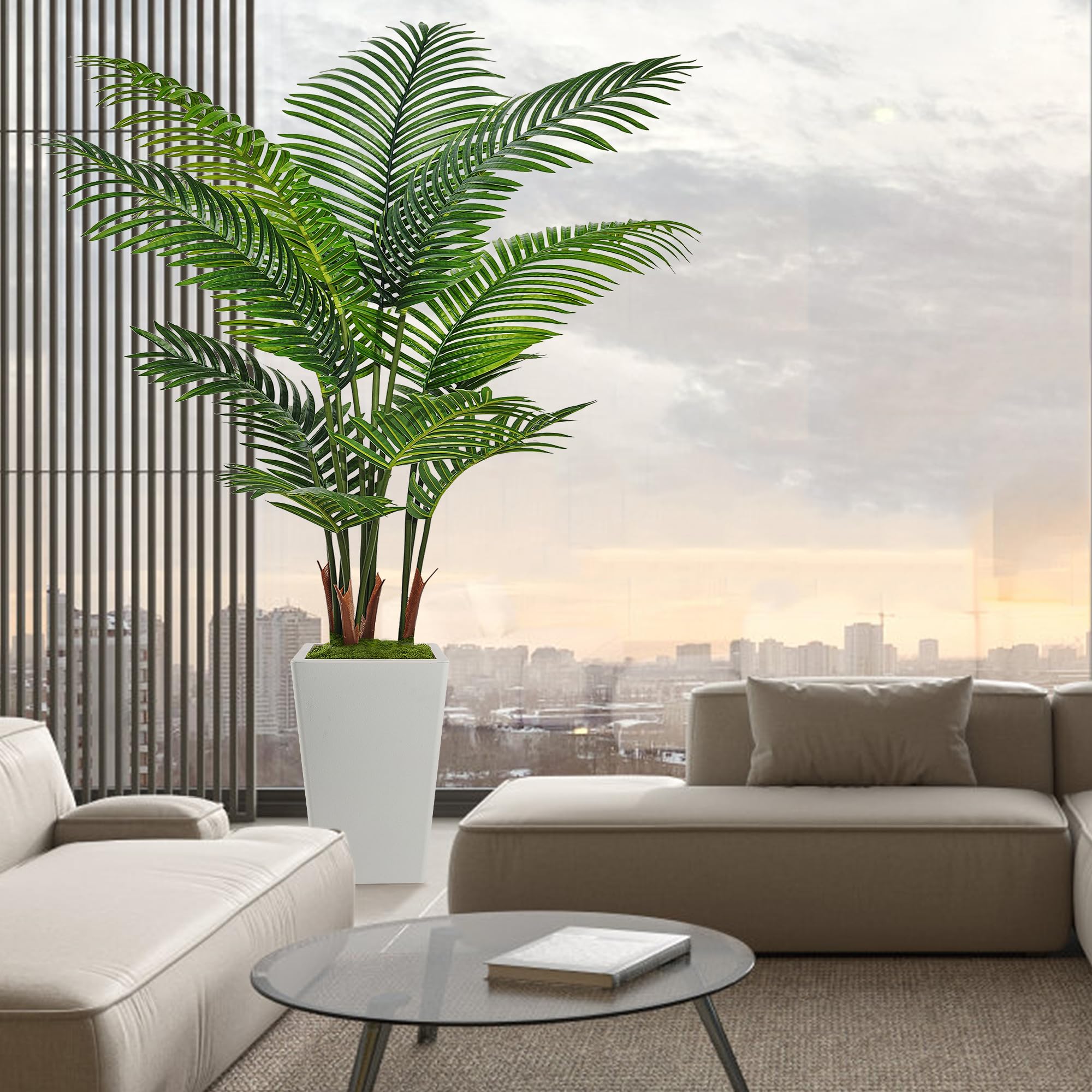 Flydeer pot blanc détail et finition prêt à poser pour décoration intérieure