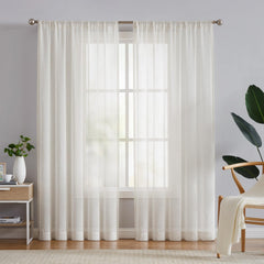FMFUNCTEX vue avant du rideau beige apportant luminosité et style
