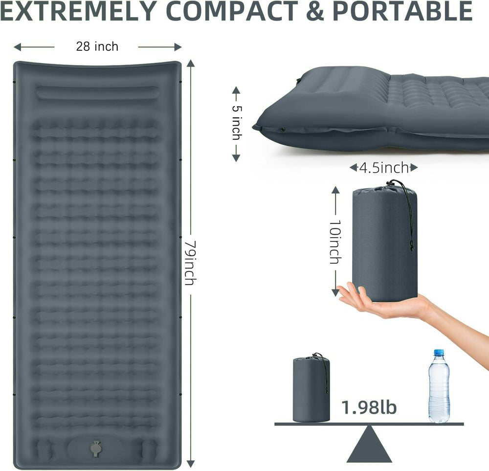 FNARMW matelas compact dans sac à dos pour transport facile