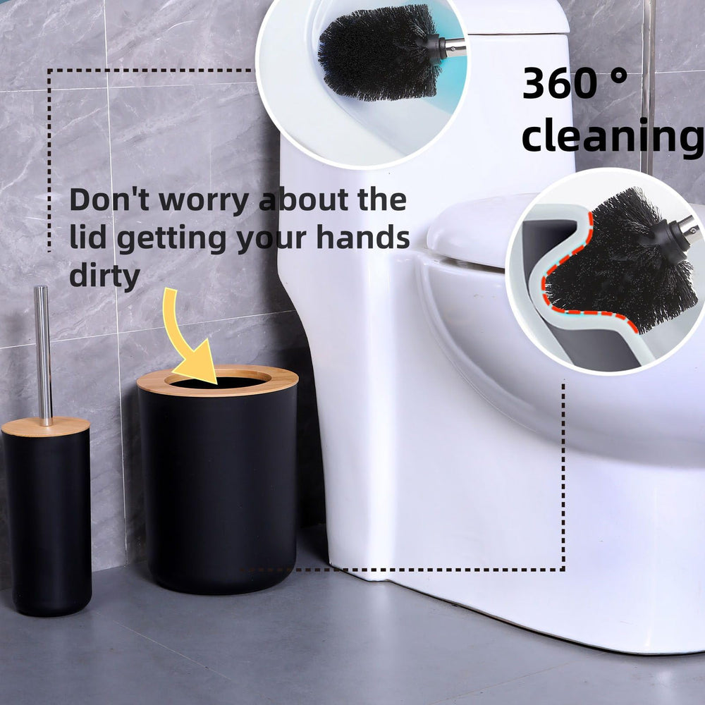 FNGJMJG brosse WC et support conçus pour nettoyer les coins difficiles avec discrétion