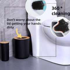 FNGJMJG brosse WC et support conçus pour nettoyer les coins difficiles avec discrétion
