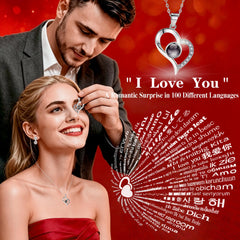 FOCIE détail du collier cœur « I Love You », bijou discret et symbolique