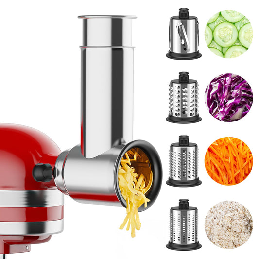 FOCOllK vue de face de l’accessoire montré sur robot Kitchenaid, efficacité