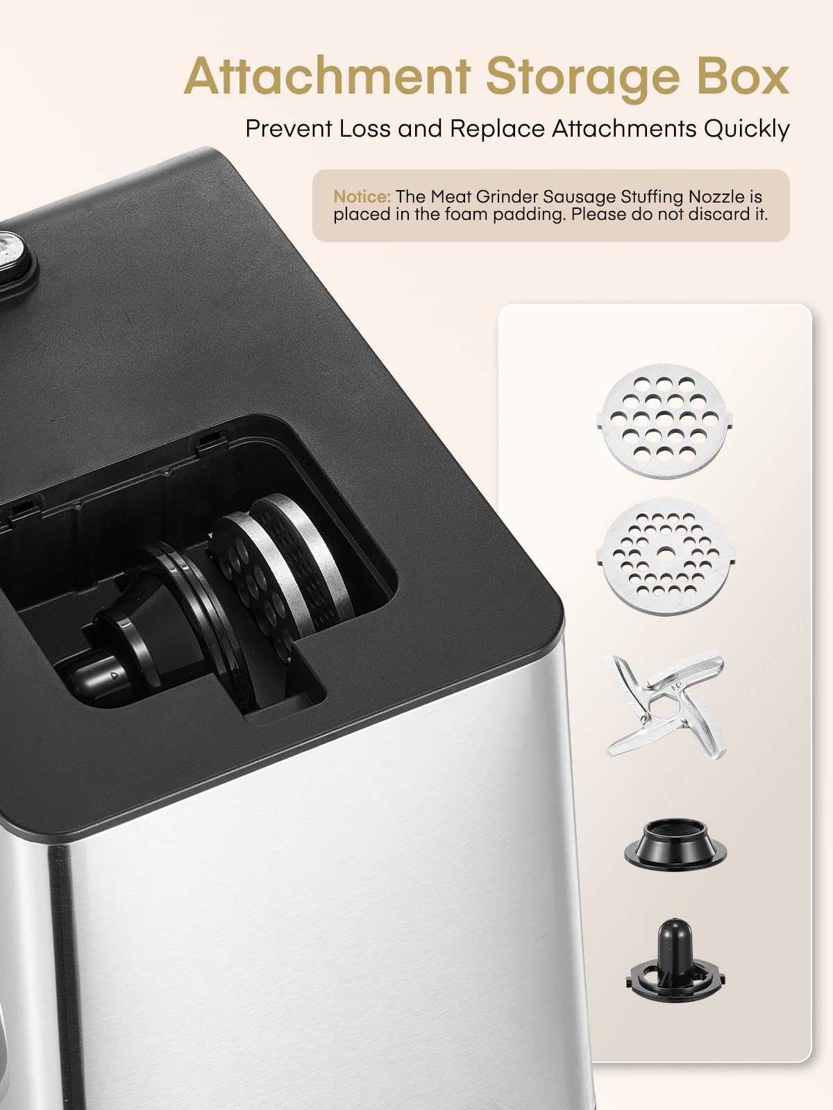 FOHERE détail lame et plaque en inox pour des découpes nettes et durables