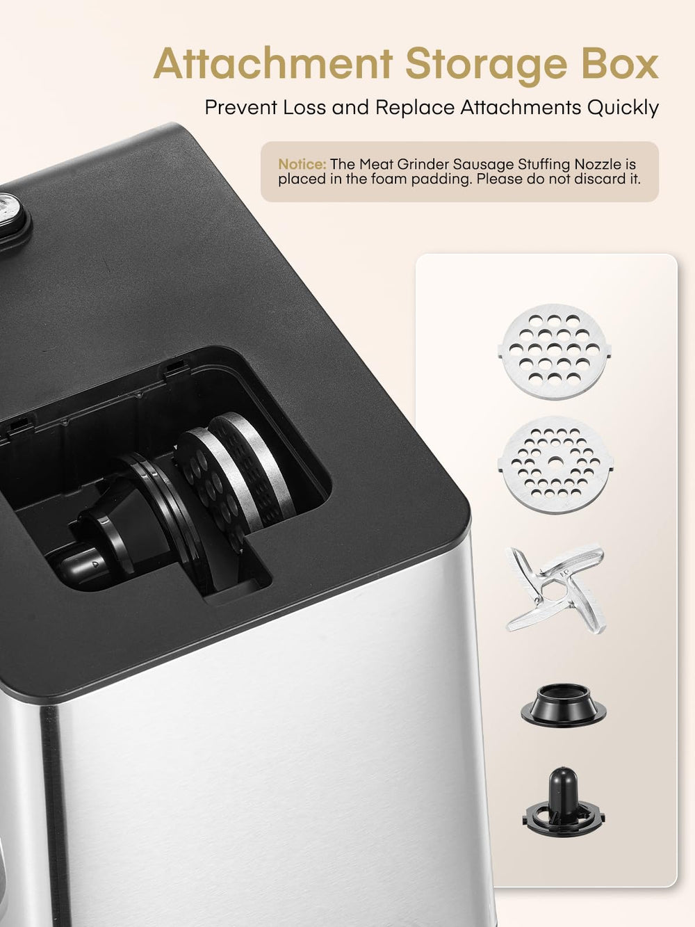 FOHERE détail lame et plaque en inox pour des découpes nettes et durables