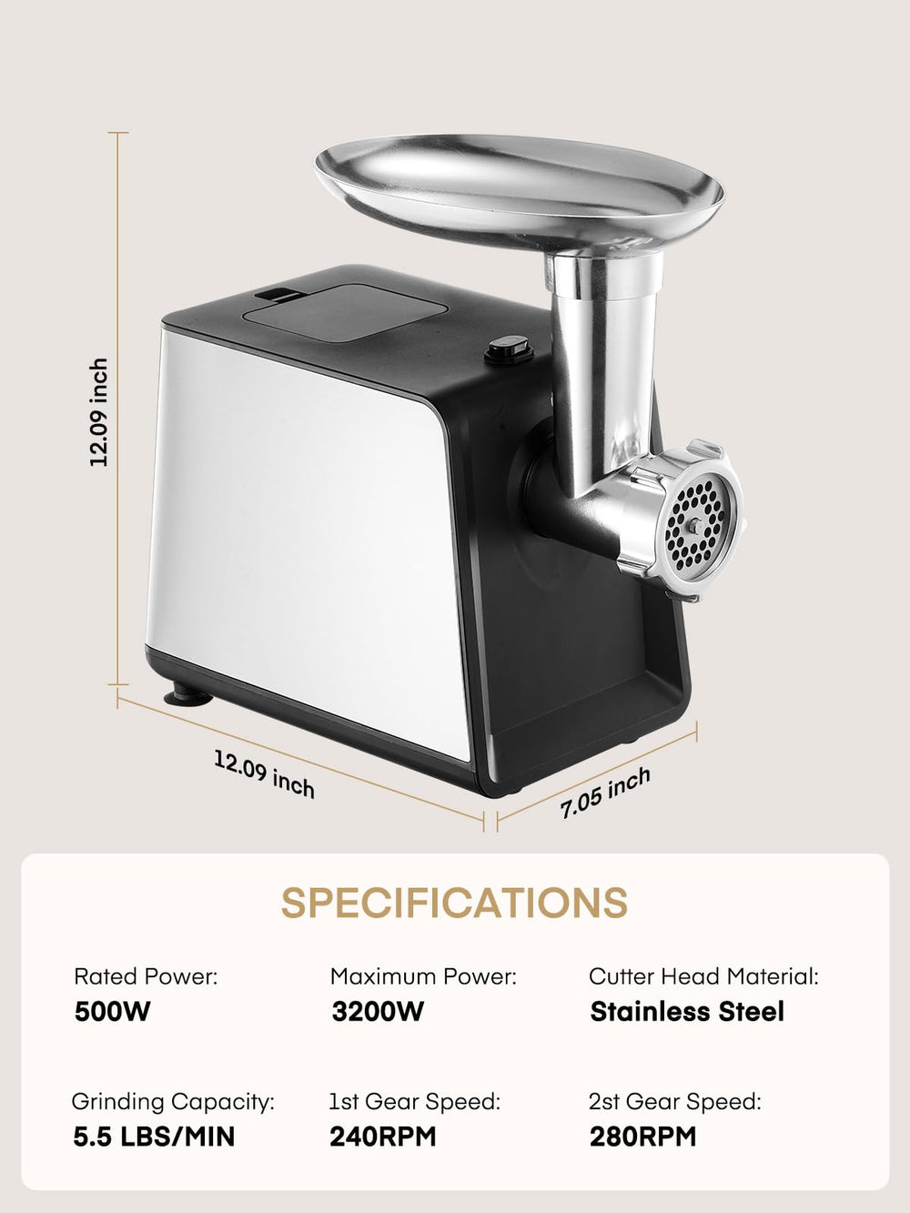 FOHERE comparaison taille montrant échelle et encombrement compact pour plan de travail