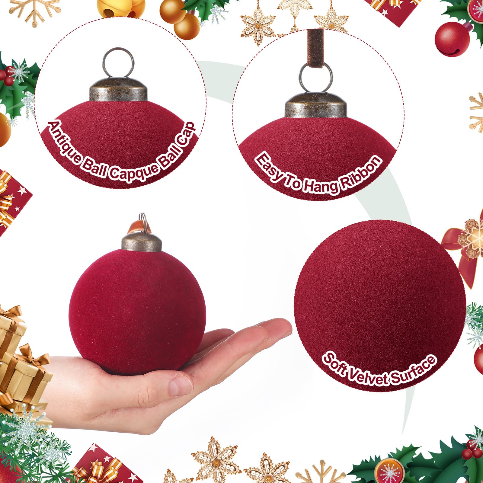 Foilswirl trio de tailles sur branches pour un sapin équilibré et texturé