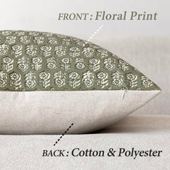 Foindtower gros plan du motif floral montrant couleurs durables