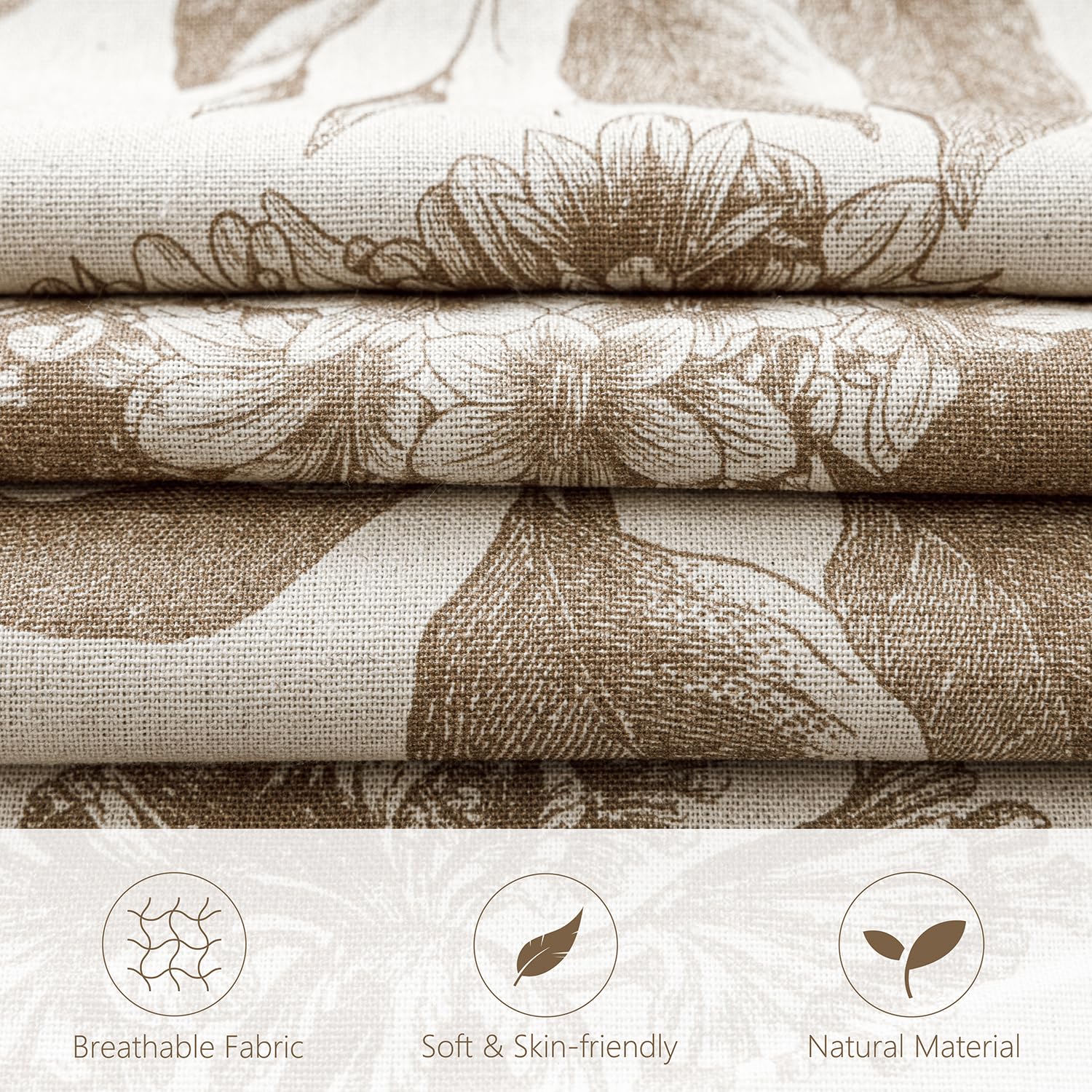 Foindtower gros plan texture tissu mélange lin coton douceur