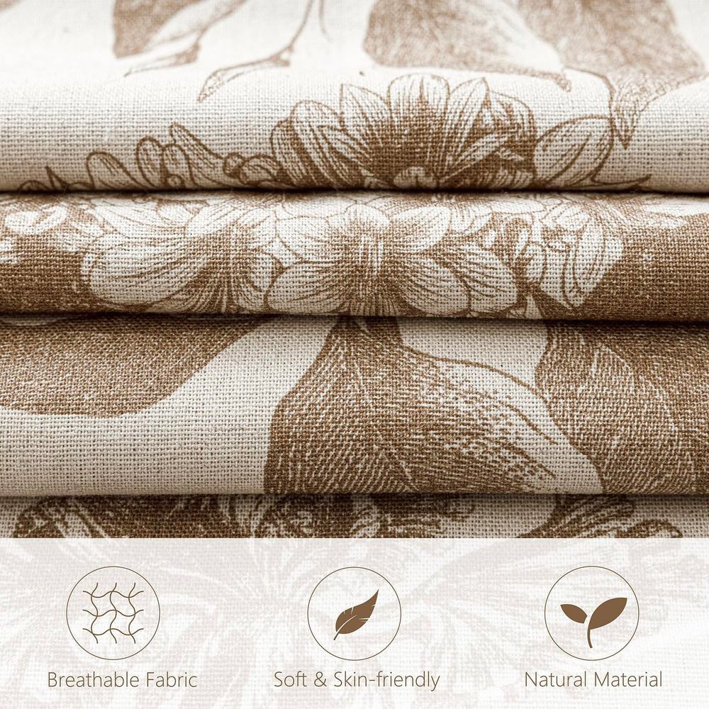 Foindtower gros plan texture tissu mélange lin coton douceur