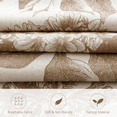 Foindtower gros plan texture tissu mélange lin coton douceur