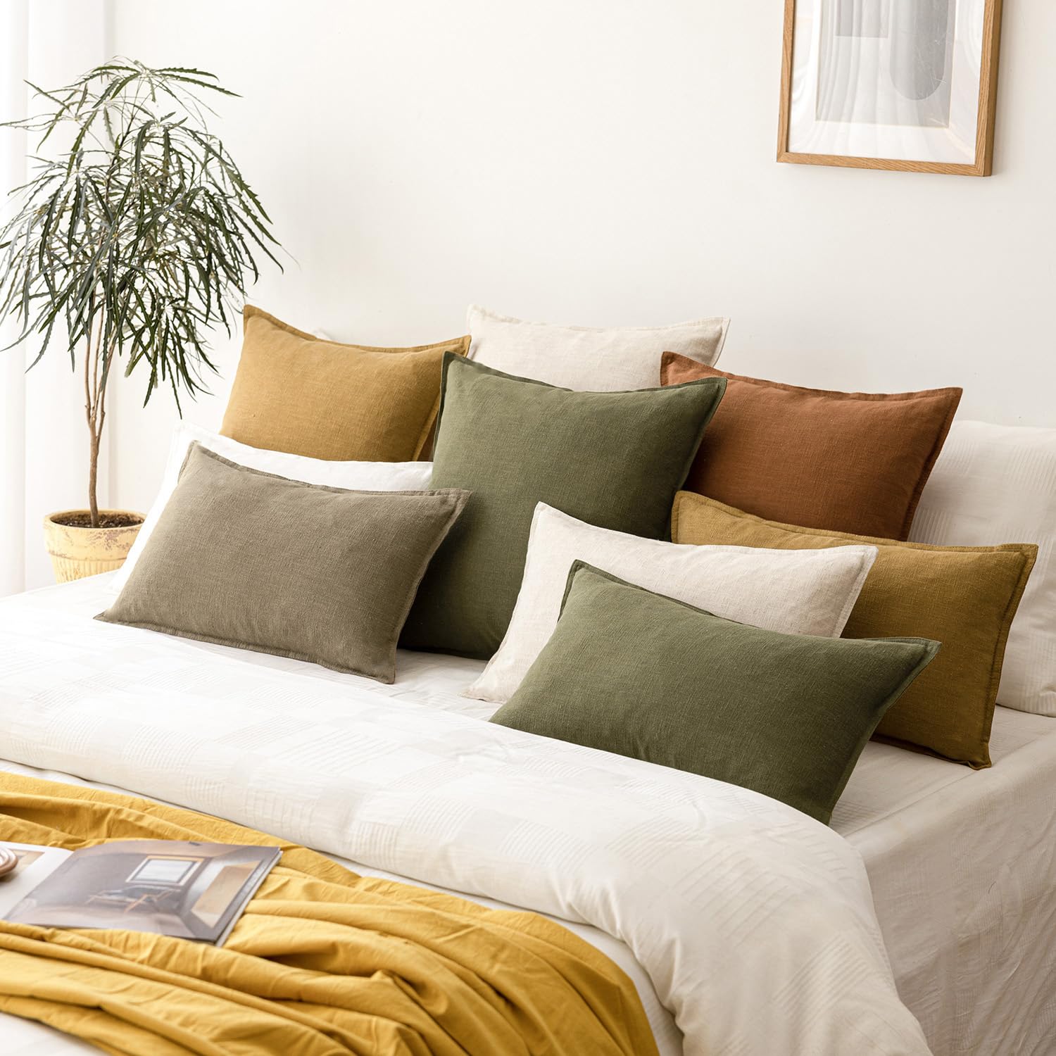 Foindtower lot de deux housses sur lit style harmonieux