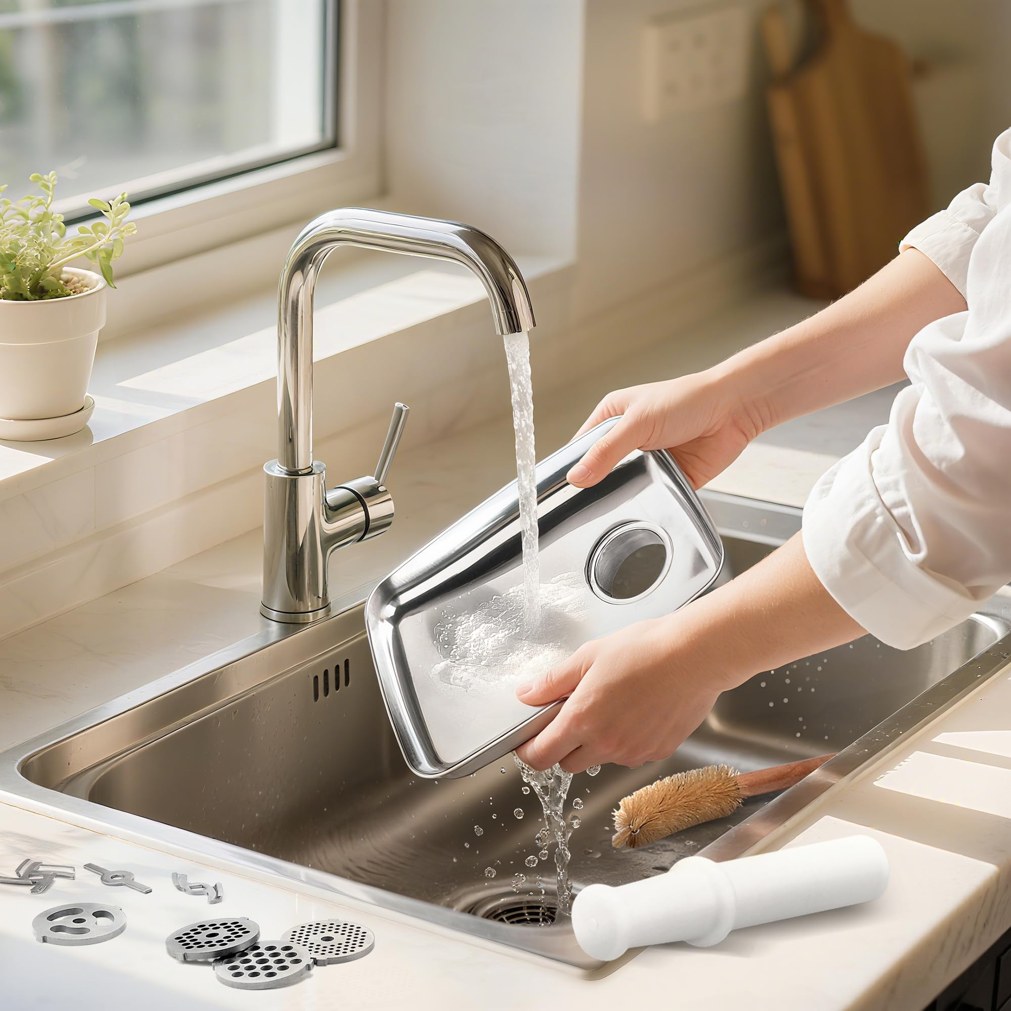 FOKIEE hachoir fixé sur KitchenAid en action pour gain de temps