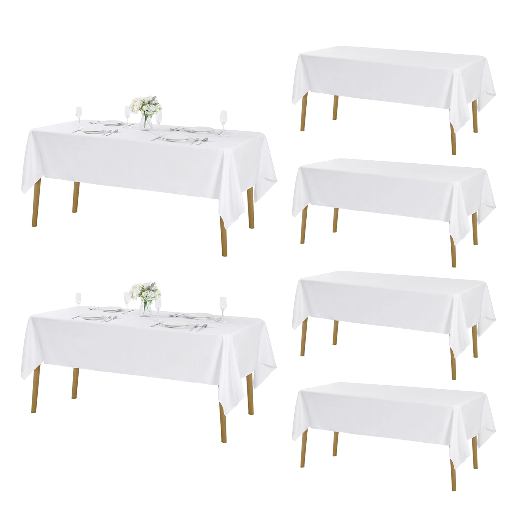 Fokitut nappe rectangulaire face avant montrant coupe nette et finition pour table élégante