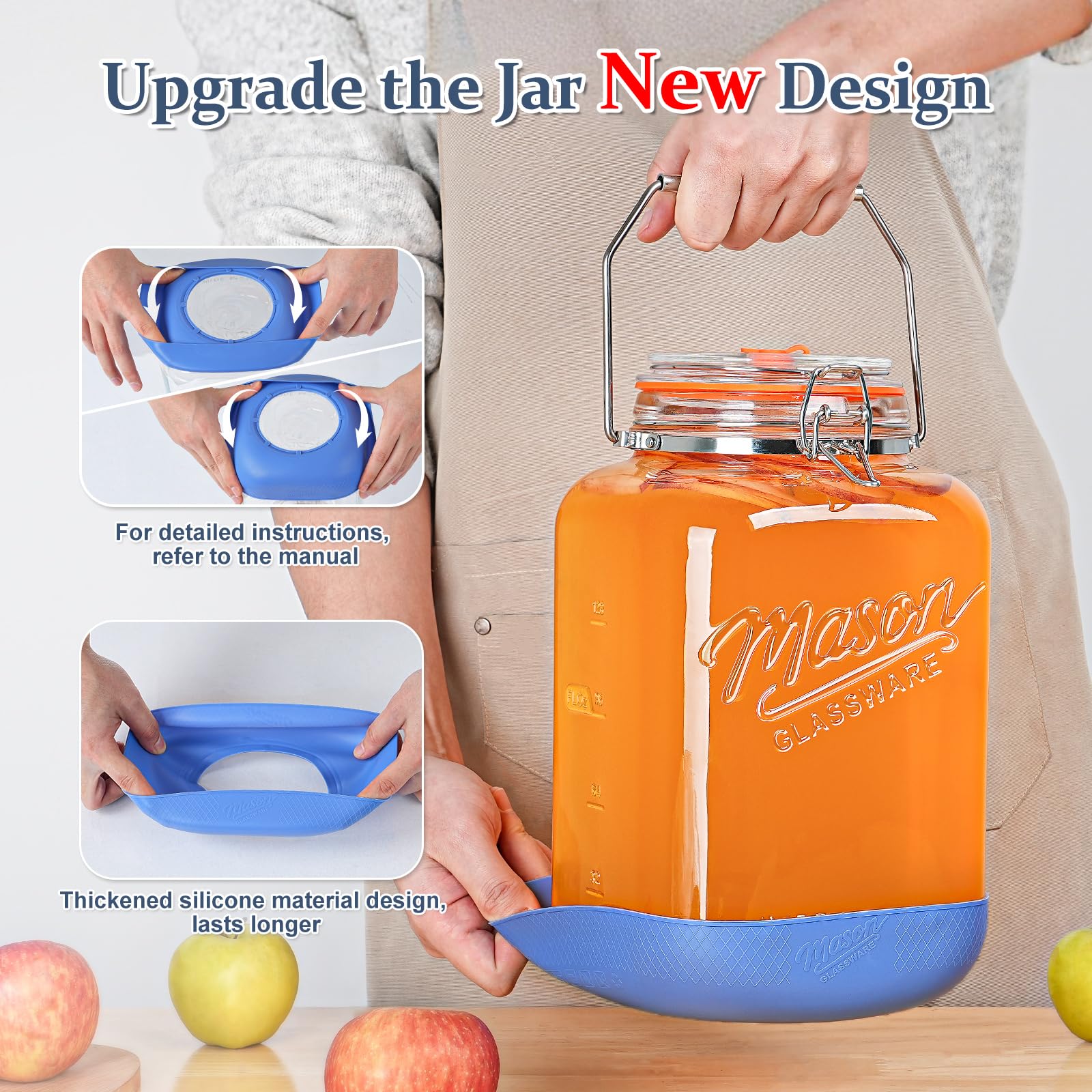 Folinstall bocaux en usage pendant fermentation illustrant stabilité