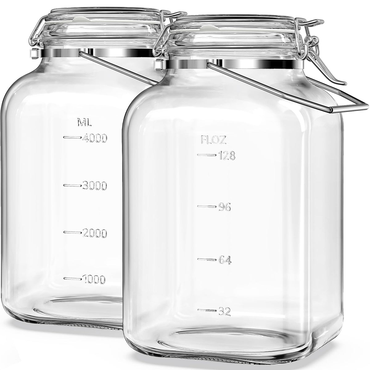 Folinstall vue avant du bocal 1,5 gallon montrant clarté et capacité