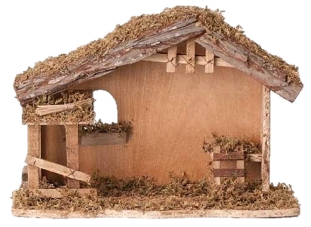 Fontanini étable vue de face montrant la structure et apportant réalisme décoratif