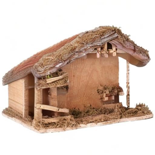 Fontanini étable en scène avec figurines démontrant compatibilité et style