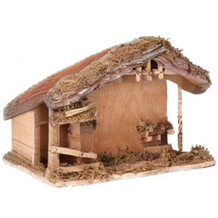 Fontanini étable en scène avec figurines démontrant compatibilité et style