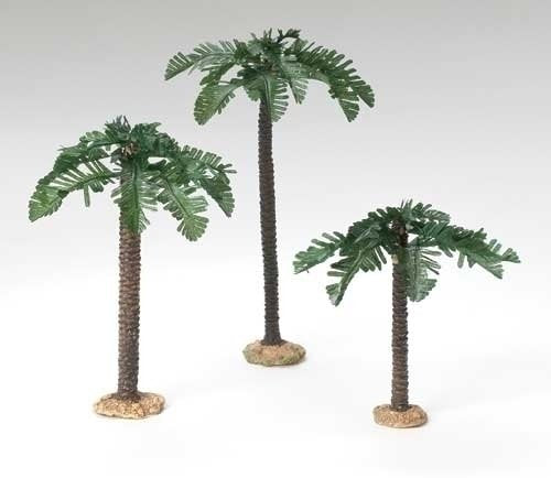 Fontanini palmier en boîte d'origine montrant détail sculpté et finition durable
