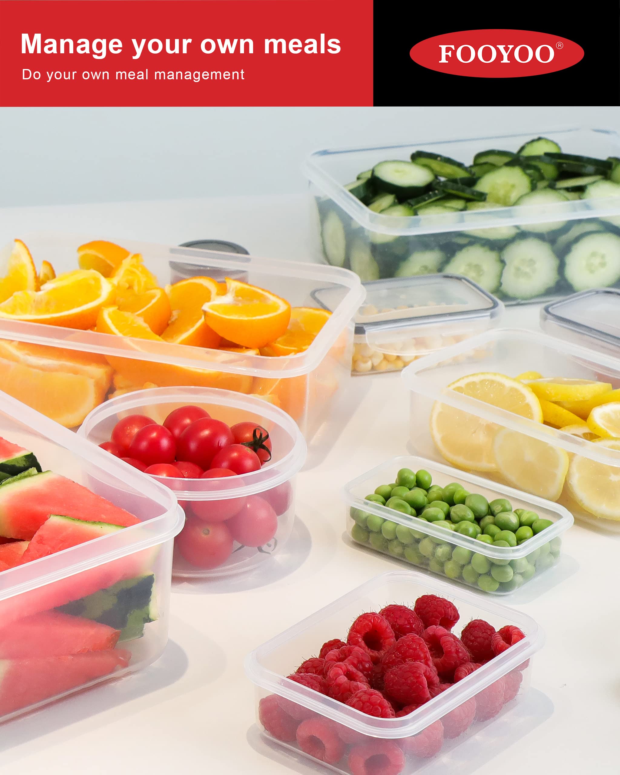 FOOYOO gros plan sur plastique sans BPA durable et transparent