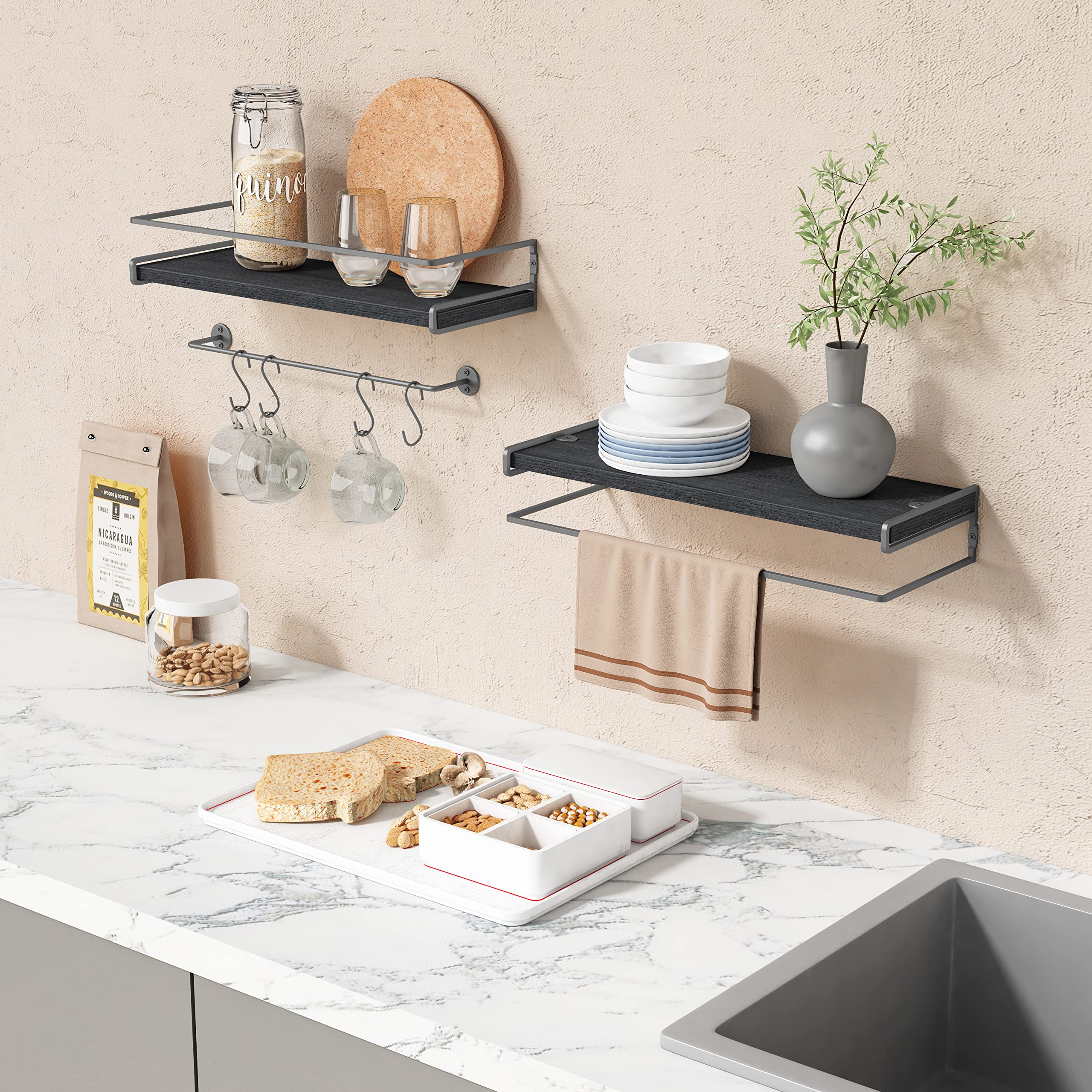 forbena barre serviette séparée adaptable pour organisation pratique