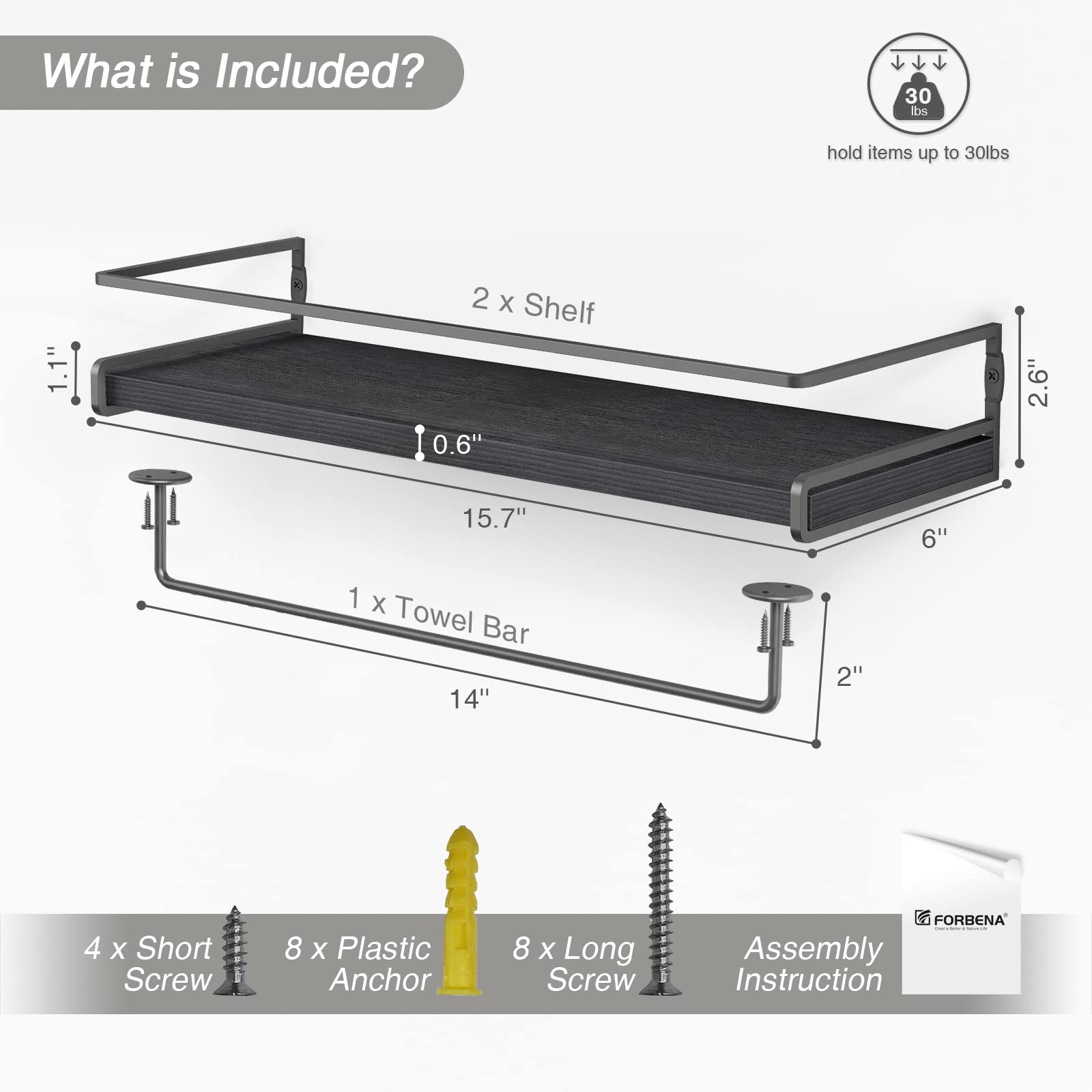 forbena comparaison taille montrant dimensions compactes et utilité