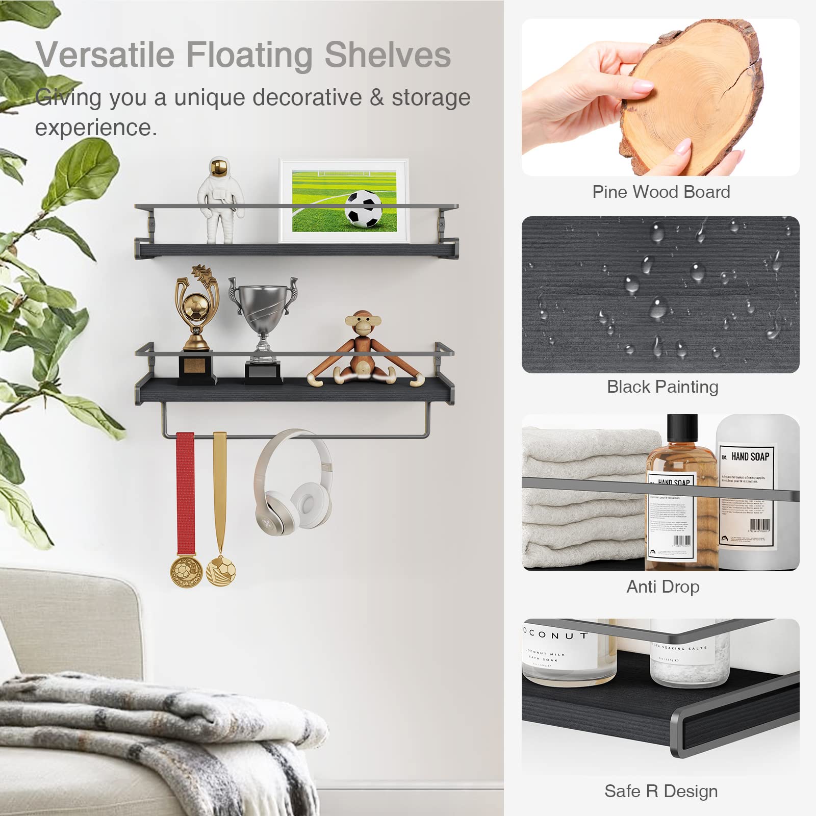 forbena mise en scène salle de bain style noir gris décoratif