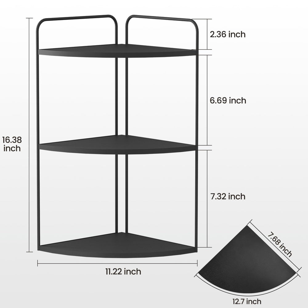 Forest Angle vue latérale de l'étagère, profil mince et design stable