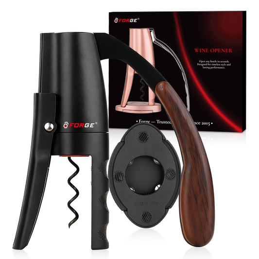 Forge ouvre-bouteille face avant élégant et compact, ouverture rapide