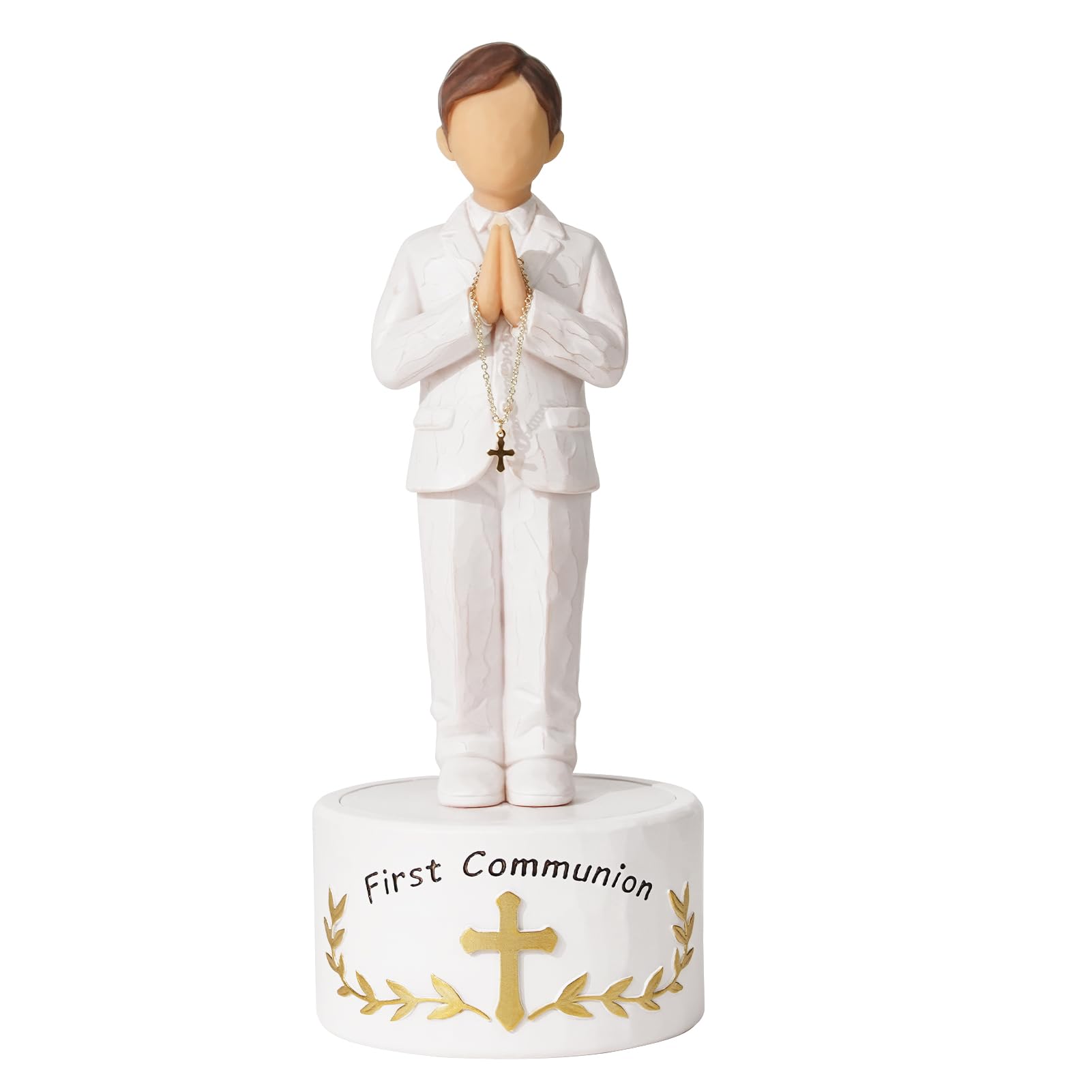 Formiele figurine face et coffret ouvert montrant rangement souvenir