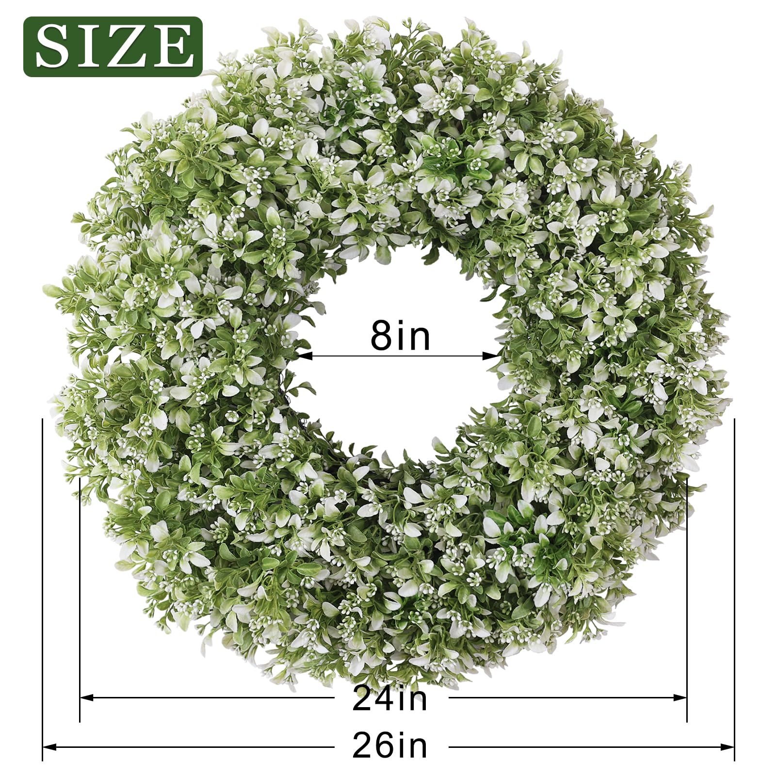 FOTEEWL couronne utilisée sur porte d'entrée créant décoration élégante