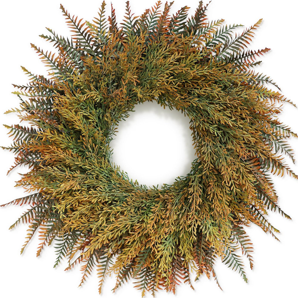 FOTEEWL couronne sur porte ouverte apporte accueil automnal chaleureux