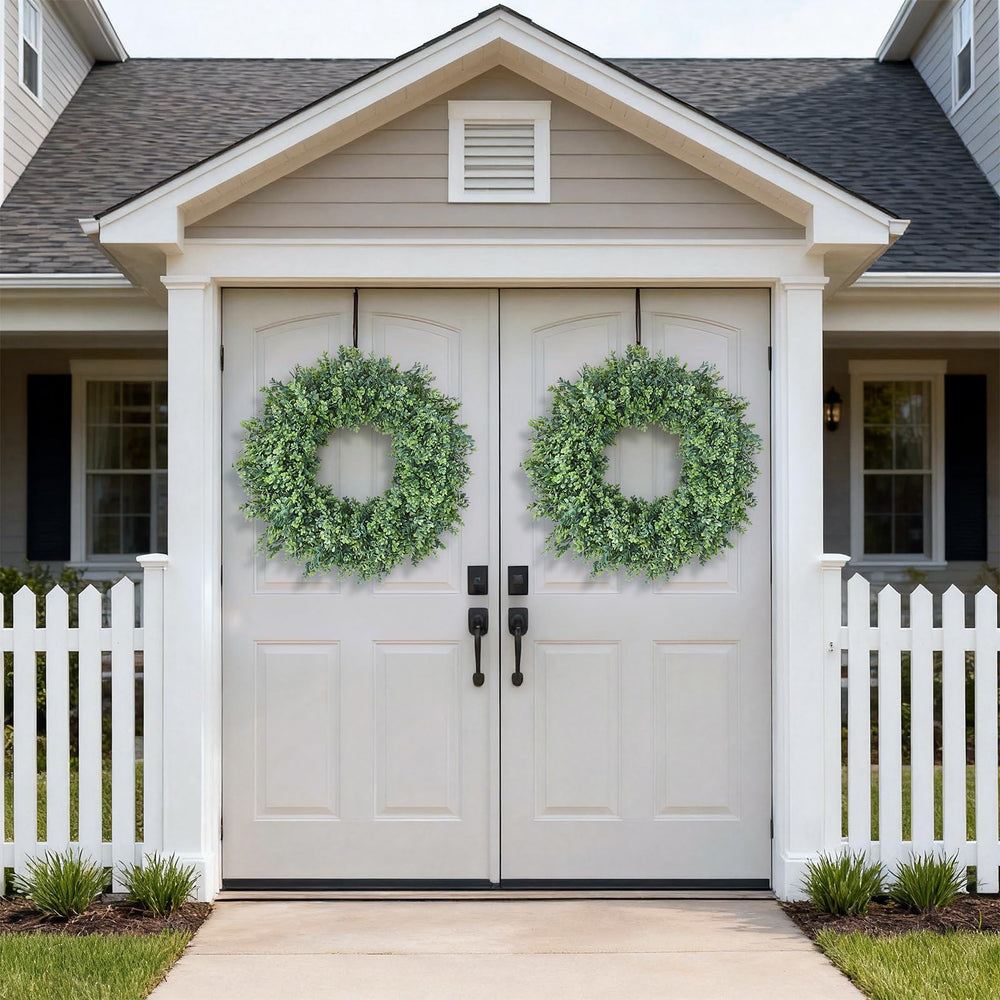 FOTEEWL couronne fixée sur porte extérieure, style soigné