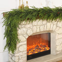 FOTEEWL gros plan sur aiguilles imitant pin avec texture naturelle