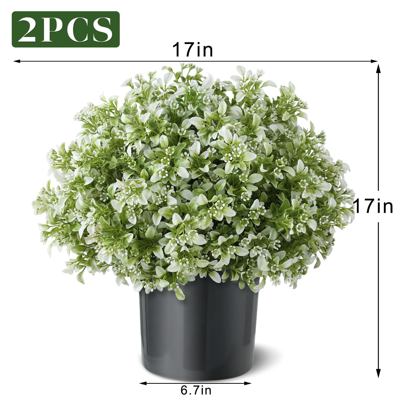 FOTEEWL topiaire placé dans un pot décoratif pour un rendu soigné