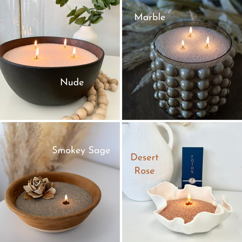 Gros plan des granules Foton Desert Rose montrant texture et finition propre