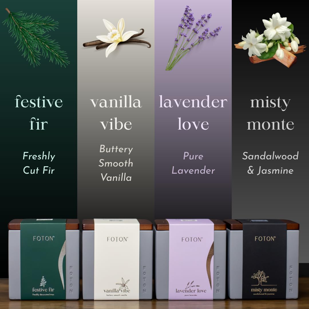 Foton étiquette Lavender Love montrant parfum lavande apaisant