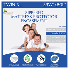 Four Seasons Essentials housse Twin XL face protégeant le matelas